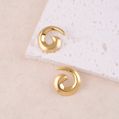 B.O à puce avec pièce forme spirale, effet brossé