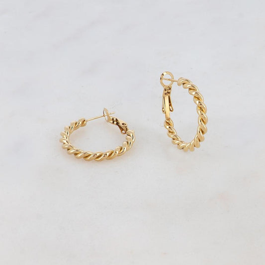 Créoles style torsadé (2.5CM)